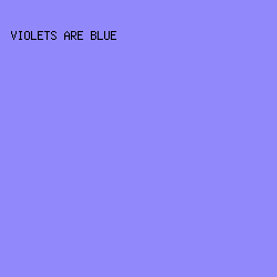 9189fb - Violets Are Blue color image preview