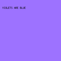 9D72FF - Violets Are Blue color image preview