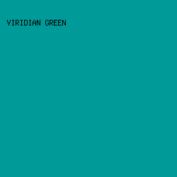 009A99 - Viridian Green color image preview