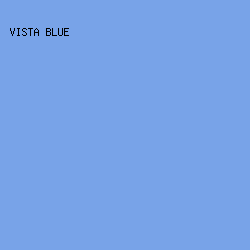 78A3E8 - Vista Blue color image preview
