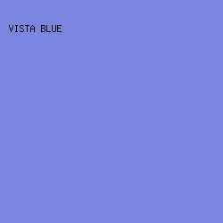 7A85E0 - Vista Blue color image preview