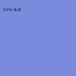 7A8ADD - Vista Blue color image preview