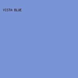 7A95D5 - Vista Blue color image preview
