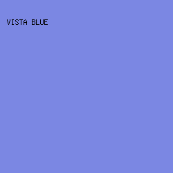 7B87E3 - Vista Blue color image preview