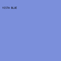 7B8FDB - Vista Blue color image preview