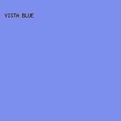 7E8EED - Vista Blue color image preview