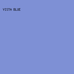 7E90D5 - Vista Blue color image preview