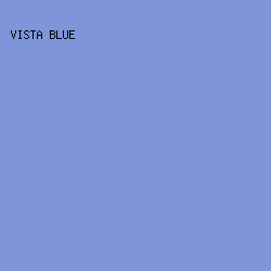 7E95DA - Vista Blue color image preview