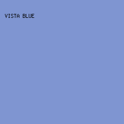 7F95D1 - Vista Blue color image preview