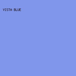 7F96EB - Vista Blue color image preview
