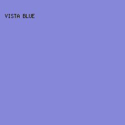 8687d9 - Vista Blue color image preview