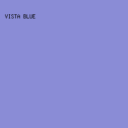8a8cd6 - Vista Blue color image preview