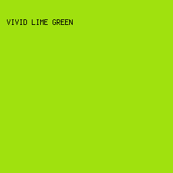 A0E10E - Vivid Lime Green color image preview