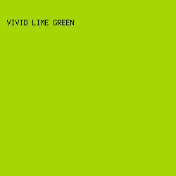A4D602 - Vivid Lime Green color image preview