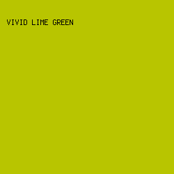 B8C500 - Vivid Lime Green color image preview