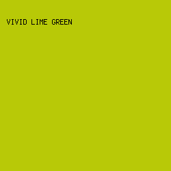 B8C907 - Vivid Lime Green color image preview
