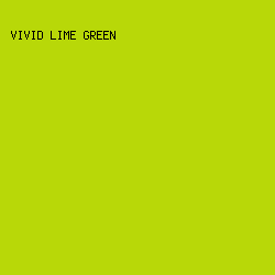 B8D808 - Vivid Lime Green color image preview