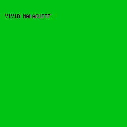 00C414 - Vivid Malachite color image preview