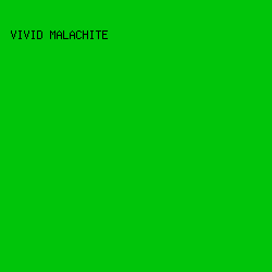 00C50A - Vivid Malachite color image preview