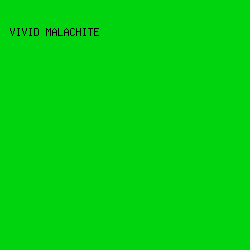 00D40E - Vivid Malachite color image preview
