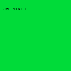 00db39 - Vivid Malachite color image preview