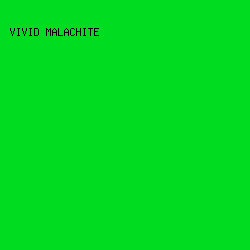 00dd20 - Vivid Malachite color image preview