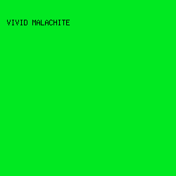 00e921 - Vivid Malachite color image preview