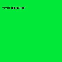 00e938 - Vivid Malachite color image preview