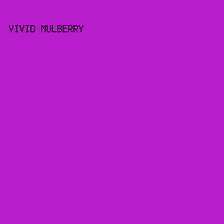 b81dcc - Vivid Mulberry color image preview