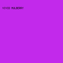 c229eb - Vivid Mulberry color image preview