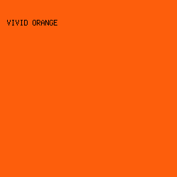 fd5e0c - Vivid Orange color image preview