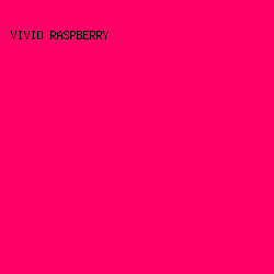 FF0066 - Vivid Raspberry color image preview