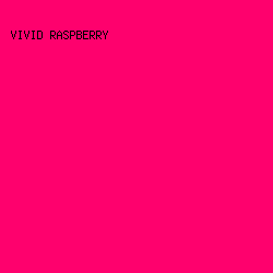 fe016d - Vivid Raspberry color image preview