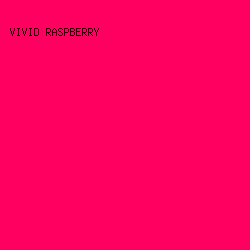 ff0061 - Vivid Raspberry color image preview