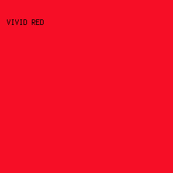 F60E26 - Vivid Red color image preview