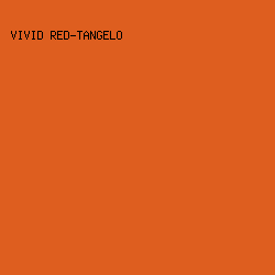 DE5E1F - Vivid Red-Tangelo color image preview