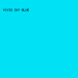 00E1F6 - Vivid Sky Blue color image preview