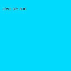 00dafd - Vivid Sky Blue color image preview