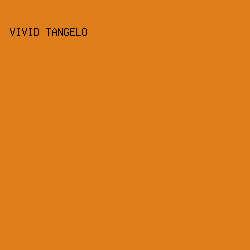 e07d1b - Vivid Tangelo color image preview