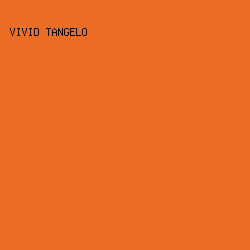 ed6c24 - Vivid Tangelo color image preview