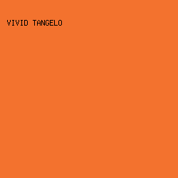 f3722e - Vivid Tangelo color image preview