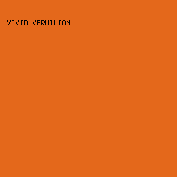 e4681b - Vivid Vermilion color image preview