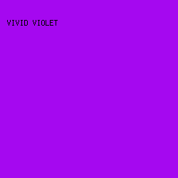 A508F0 - Vivid Violet color image preview