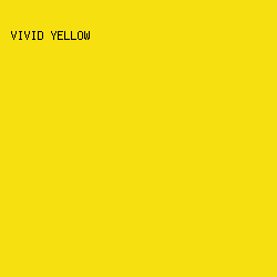 F7E010 - Vivid Yellow color image preview