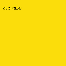FBDD0B - Vivid Yellow color image preview