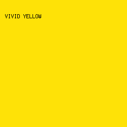 FEE207 - Vivid Yellow color image preview