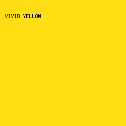 FFDE14 - Vivid Yellow color image preview