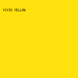 FFE10E - Vivid Yellow color image preview