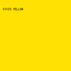 FFE203 - Vivid Yellow color image preview
