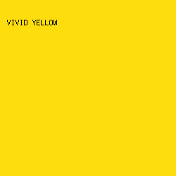fedd0f - Vivid Yellow color image preview